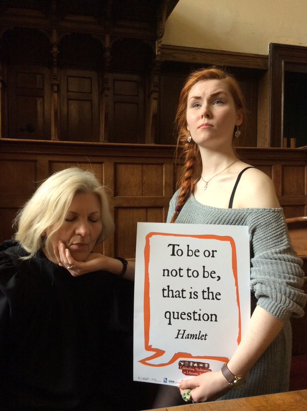 Shakespeare selfie: Commendation for excellent character acting in Staffordshire