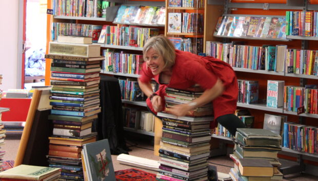 Taken during the performance of 'I Believe in Unicorns' by a theatre company called Wizard Presents. Photo credit: Karen Thornburn/St Helens libraries