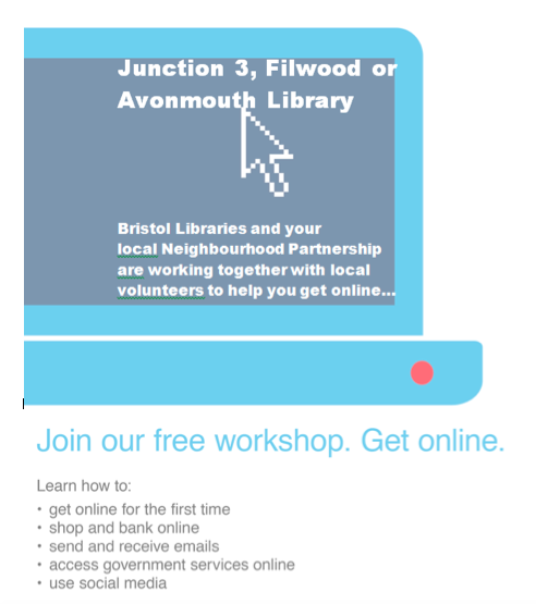 Poster advertising sessions in the library