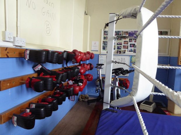 A first for us: a full size boxing ring in a community hub. Photo credit: Julia Chandler/Libraries Taskforce