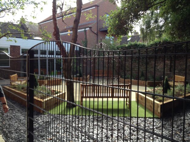 Yarm library garden