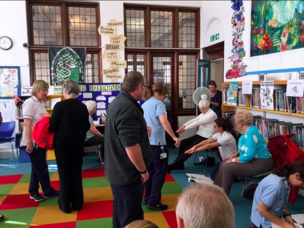 Health Day event at Whitehaven Library as part of International Older People’s Day, October 16. Photo credit: Cumbria County Council
