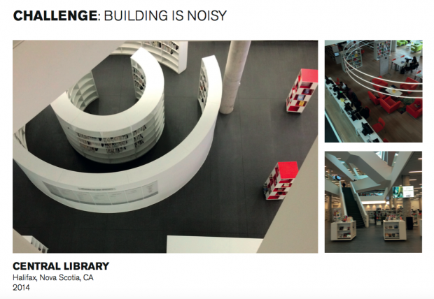 A selection of photos of a library in Halifax, Nova Scotia