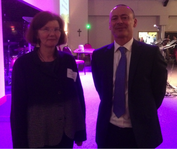 Dr Jane O’Grady (Director of Public Health), and David Jones (Head of Community Focus). Photo taken by Waseem Hafiz