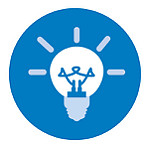 Graphic of a light bulb. Learning logo for Libraries Deliver