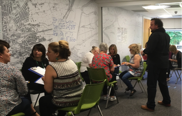 Staff training session. Photo credit: Plymouth libraries