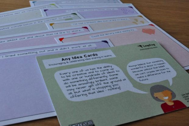 Ideas cards. Photo credit: Neil Stewart