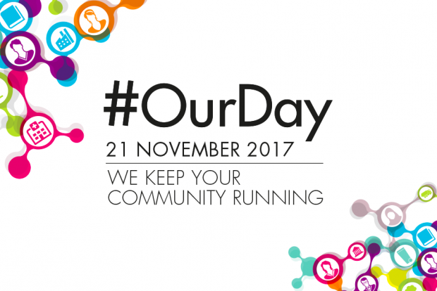 graphic containing date: 21 November 2017 and hashtag: #ourday