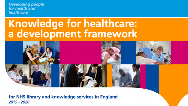 Screenshot of front cover of Knowledge for healthcare