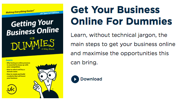 screenshot of cover of Get Your Business Online for dummies guide