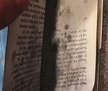 Image showing water damaged book