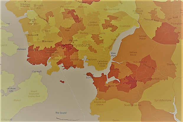 Image of map showing library membership in and around Plymouth