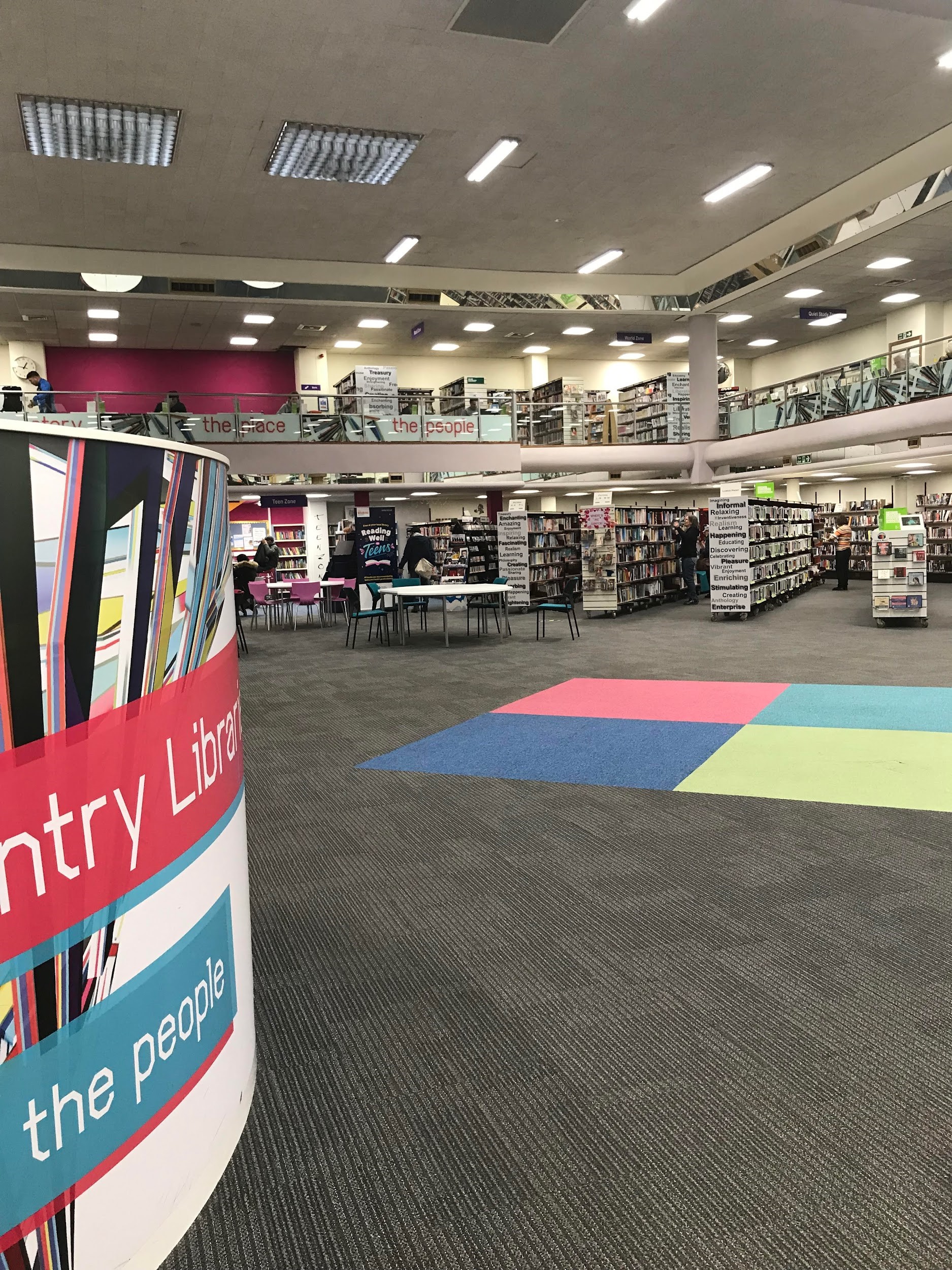 Image of inside of Coventry Library